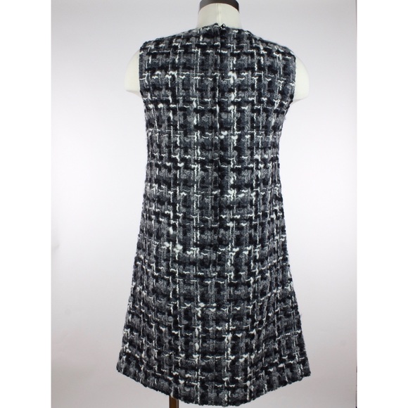 Dolce & Gabbana Tweed Sleeveless Wool Shift Dress - Picture 4 of 8